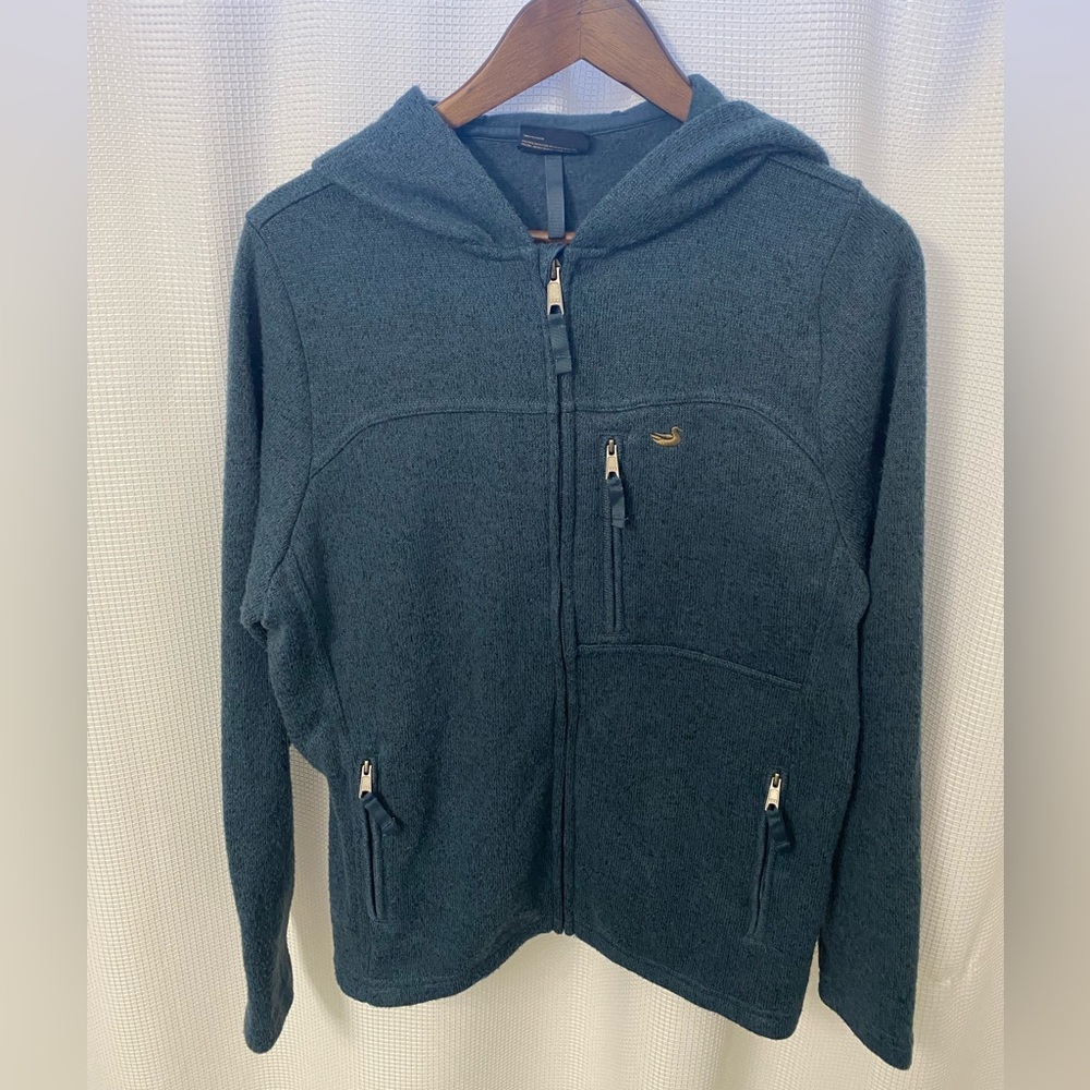 Southern Marsh Heather Blue/Teal Zip Front Unisex Jacket Men’s Size Small